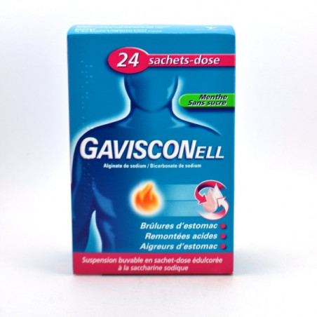 Gavisconell Menthe Sans Sucre Sachet Dose Gaviscon Boite De 24 Gaviscon