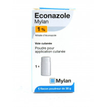 Econazole 1% Mylan, Poudre talc, 30g, Traitement Mycose