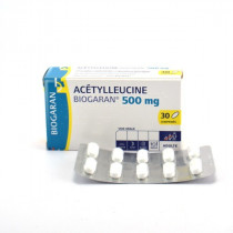 Acetylleucine 500mg Biogaran, Traitement des vertiges, pour l'Adulte, 30 comprimés