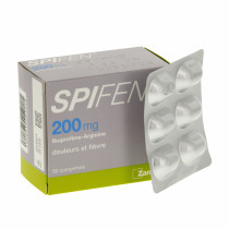 Spifen 200 mg Ibuprofène, Fièvre, Maux de Tête - 30 Comprimés