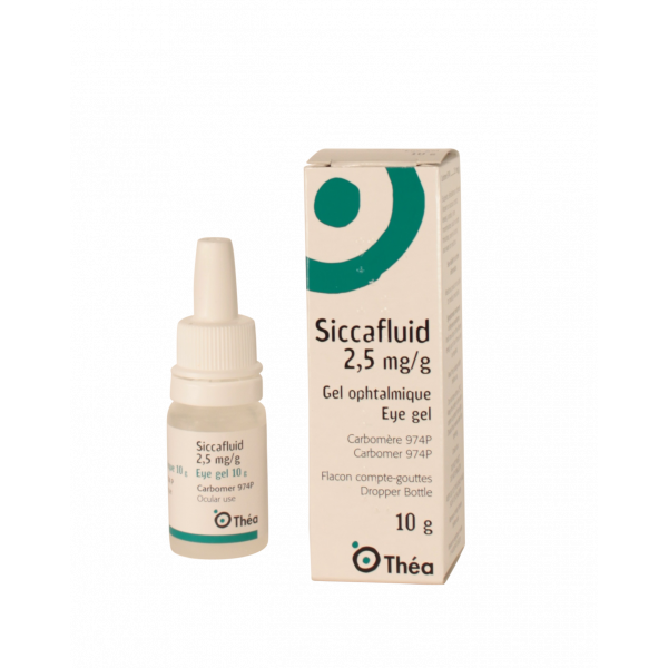 Siccafluid 2.5mg/g, Ophthalmic Gel - 10g drop-counter bottle
