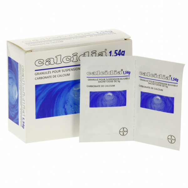 Calcidia 1.54g, Calcium Supplement, 20 sachets for a drinkable solution