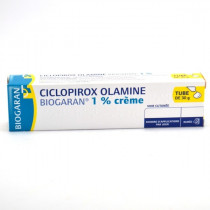 Ciclopirox Olamine 1% Crème Tube 30g, Biogaran, generique du mycoster