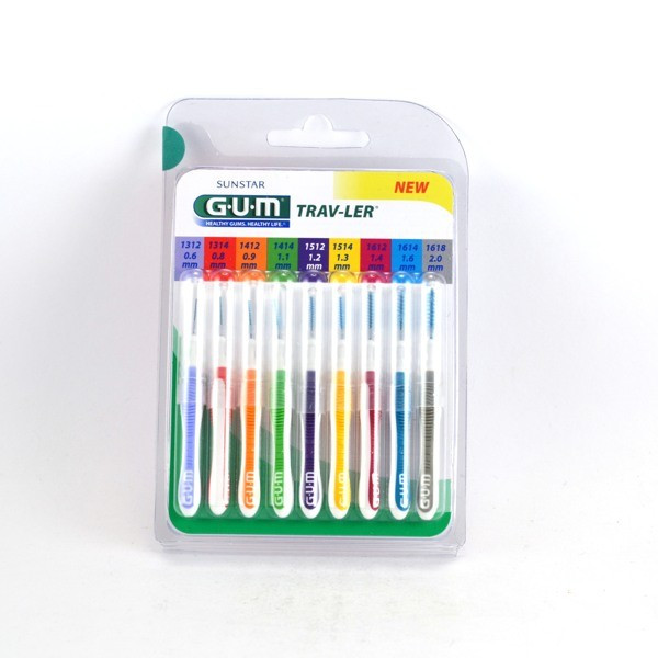 Trav-Ler Brushes Box of 9 Different Interdental Brushes