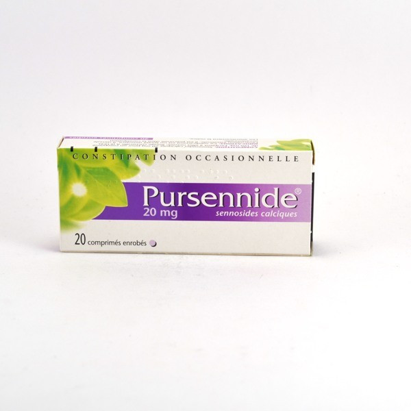 Pursennide 20 mg Constipation Occasionnelle, Sené Purifié, Sennosides 20mg Boite De 20 Comprimés, constipation occasionnelle