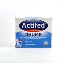 Actifed Rhume Boite De 15 Comprimés, Paracetamol 500mg / Pseudoephedrine 60mg / Triprolidine 2.5mg