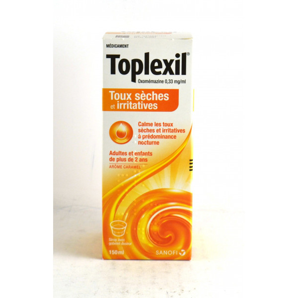 Toplexil Oxomemazine 0,33 mg/ml Syrup Sanofi, 150ml bottle