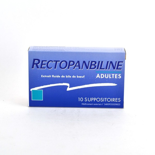 Rectopanbiline Adult Suppositories – constipation relief – Pack of 10