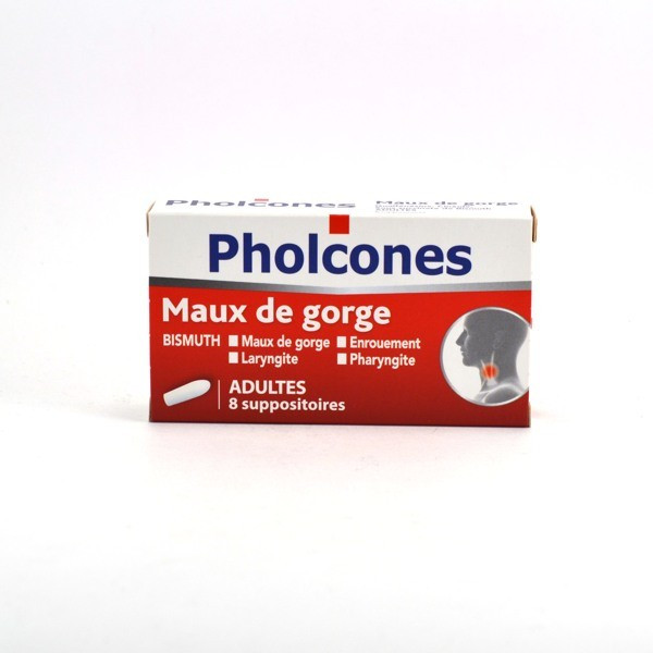 Cooper: Pholcones Bismuth Suppositories – for throat problems – Pack of 8