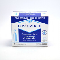 Dos'Optrex Witch Hazel - Tired, Dry or Irritated Eyes - Eye Wash - 15 Units of 15 ml