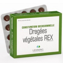 Dragées Végétales REX, Constipation Occasionnelle, Extrait Bourdaine 20mg/Cascara 24mg, Lehning 40 comprimés