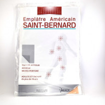 Emplâtre Américain Saint-Bernard, Tissu élastique, Adhésif, Micro-perforé