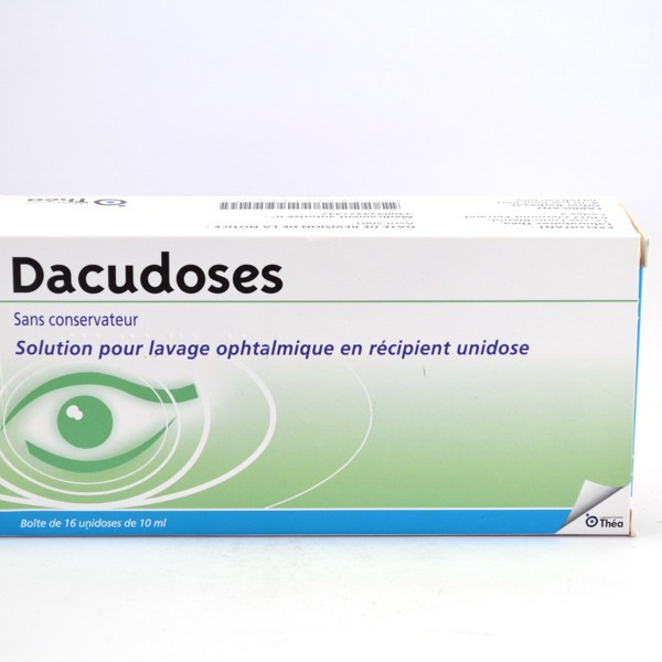 Dacudoses Preservative-Free Eyewash Solution – 16 Single-Dose Vials