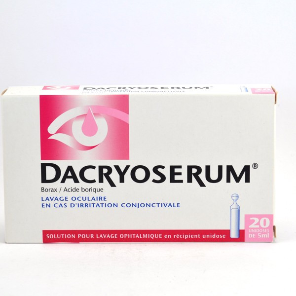 Dacryoserum Eyewash for Conjunctival Irritation (20 Single-Dose Vials)