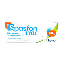 Spasfon Lyoc 80mg, Phloroglucinol, Douleurs Spasmodiques, 10 Lyophilisats Oraux