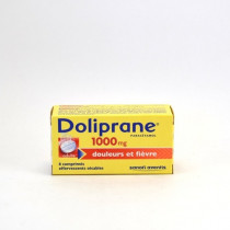 Doliprane Paracetamol 1 g Effervescent, Douleurs et Fièvre, Boite de 8