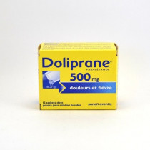 Doliprane Paracétamol 500mg Sachet-Dose Douleurs et Fièvre, Boite de 12