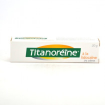 Titanoréïne Lidocaïne 2% Crème, Crise Hémorroïdaire, Tube de 20g