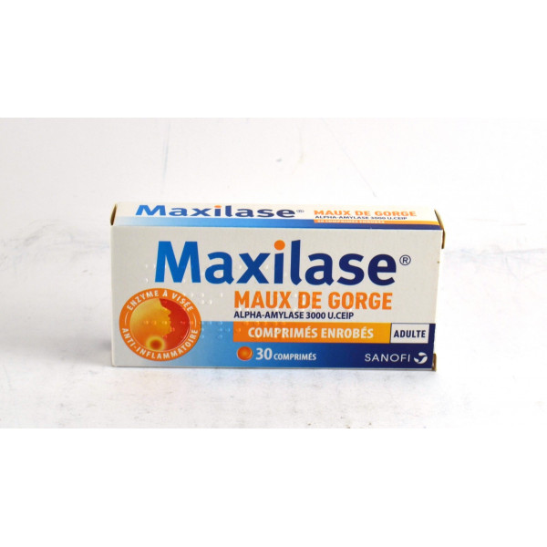 Maxilase Coated Tablets – sore throat relief – Pack of 30