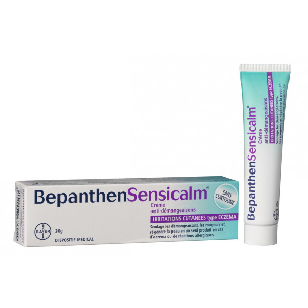 Bepanthen Sensicalm - Crème Anti-Démangeaisons Sans Cortisone - Irritations Cutanées type Eczema - Tube 20g