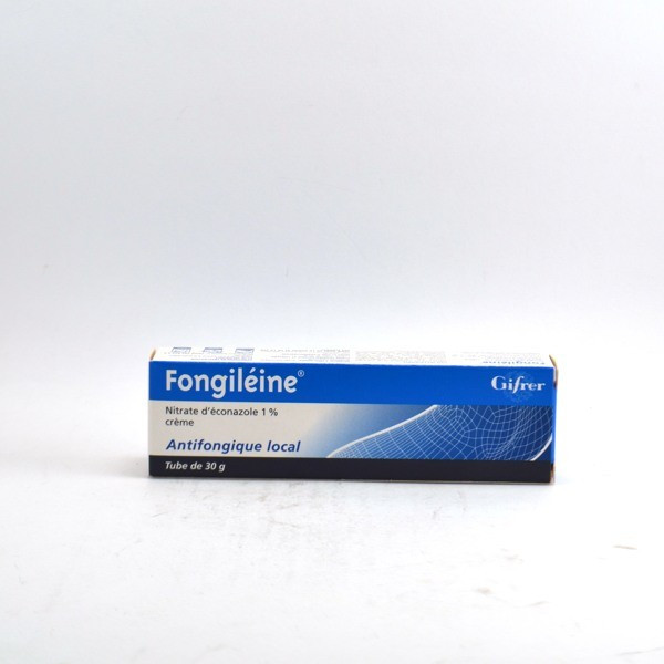 Fongiléine Econazole Nitrate 1% Antifungal Cream – 30g Tube