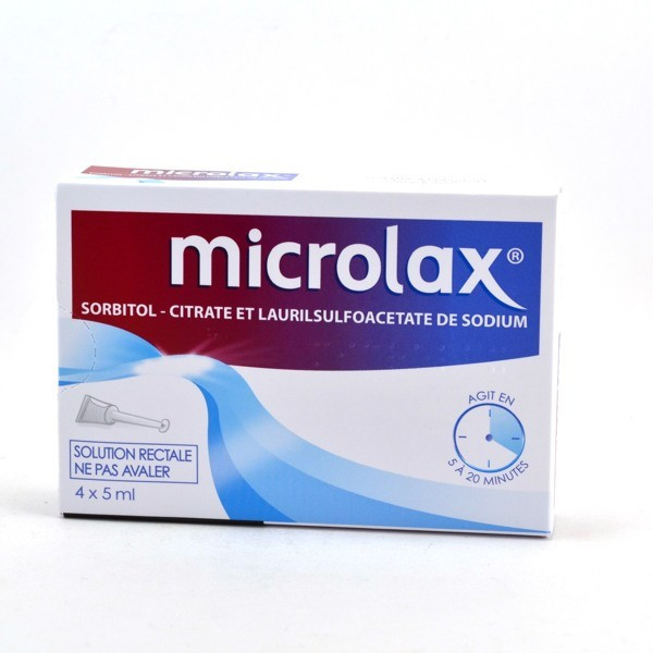 Microlax: Constipation Relief (Solution for Rectal Use) – Pack of 4 Single Doses