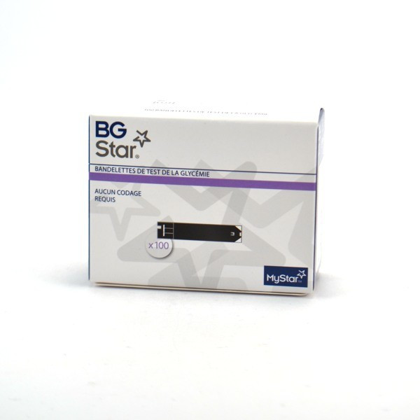 BGStar Glycaemia Test Strips – Pack of 100