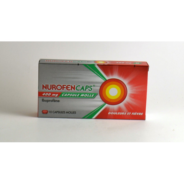 NurofenCaps 400mg Soft Capsule With Ibuprofen, Box of 10