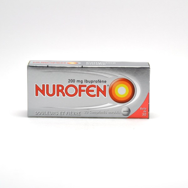 Nurofen 200mg A L'Ibuprofène, Boite de 30 Comprimés Enrobés