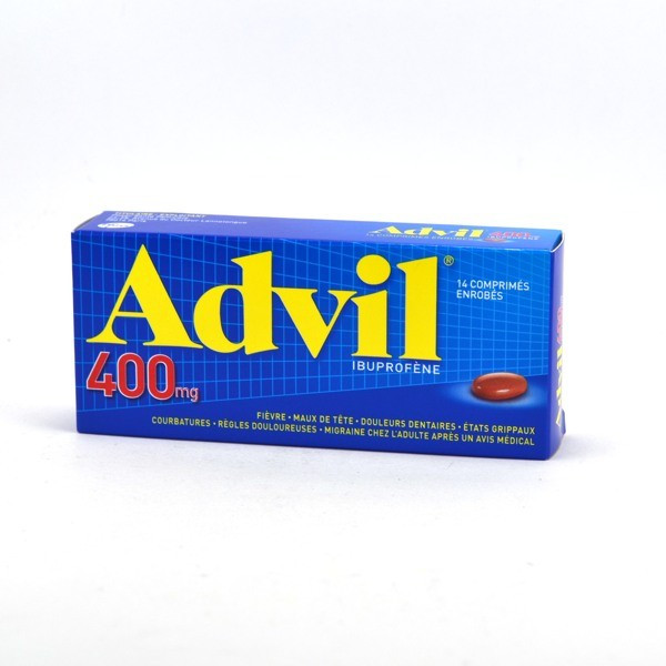 Advil 400mg of Ibuprofen, 14 coated tablets