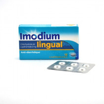 ImodiumLingual 2 mg, Lopéramide, 12 Lyophilisats oraux, Diarrhées Aigues Passagères