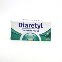 Diaretyl 2mg, Loperamide, 12 Gélules, Diarrhées Aigues Passagères
