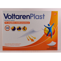 VoltarenPlast 1% - Diclofénac - Entorses Foulures Contusions - 5 Emplâtres médicamenteux