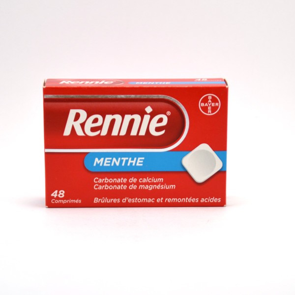 Rennie – Chewable Tablets for Heartburn and Acid Reflux (Mint Flavour) – Pack of 48