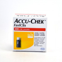 Lancettes - Surveillance de Glycémie - Accu-chek Fastclix - 200+4 Lancettes