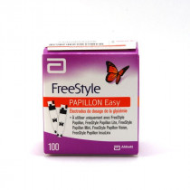 Électrodes De Dosage Glycemie Abbott Freestyle Papillon Easy, 2 x 50