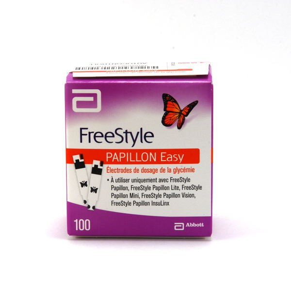 Abbott – FreeStyle PAPILLON Easy Dosage Electrodes for Glycaemia Monitoring – Pack of 100
