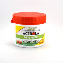 Acerola Premium Vitamine C 500 Herbesan, 90 Comprimes A Croquer Gout Cerise