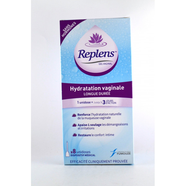 Gel Vaginal Hydratation Et Lubrification - Replens - 8 Unidoses