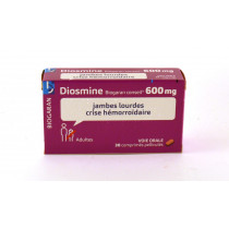 Diosmin 600mg, 30 coated tablets, Biogaran Conseil, Heavy Legs & Haemorrhoid Outbreak
