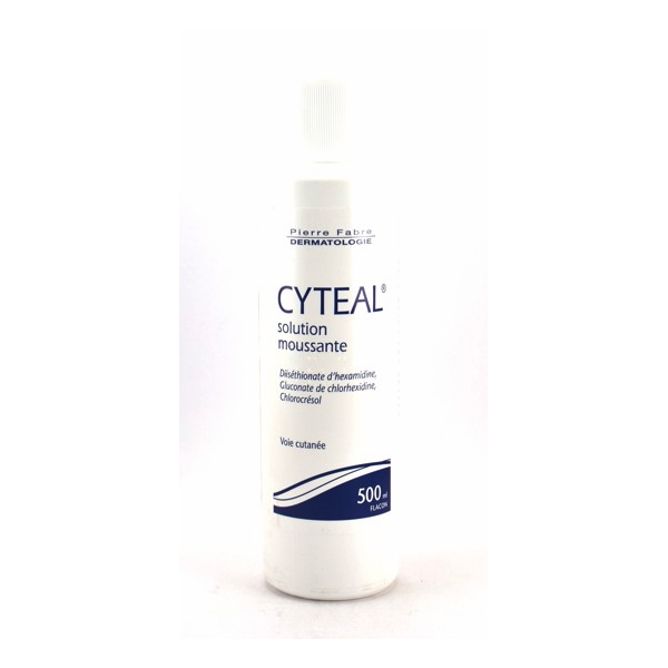 Cyteal antiseptic foaming solution, dermal usage, 500ml.