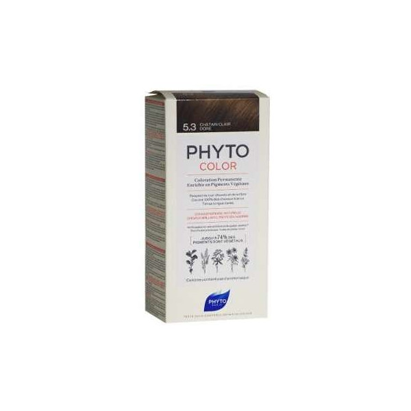 Permanent Hair Color - Light Golden Brown 5.3 - Phyto Color
