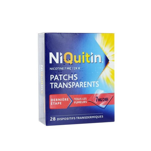 NiQuitin Patch 7mg/24h - Smoking Cessation - 28 patches