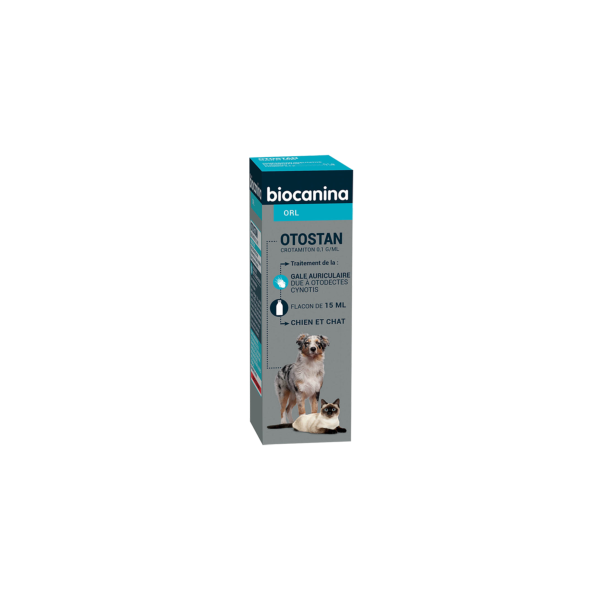 Biocanina - Otostan  - Traitement De La Gale Auriculaire - 15 ml