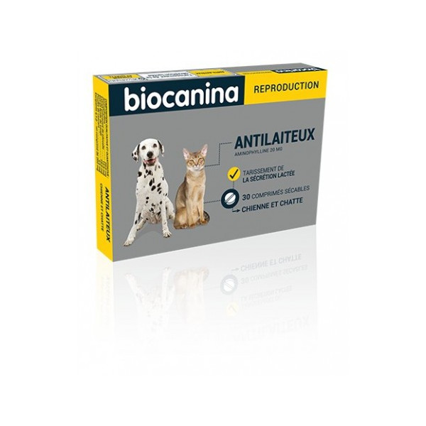 Anti-milk for Female Dogs and Cats - Biocanina, 30 Tablets