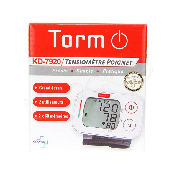 Tensiometre Poignet Torm KD-739