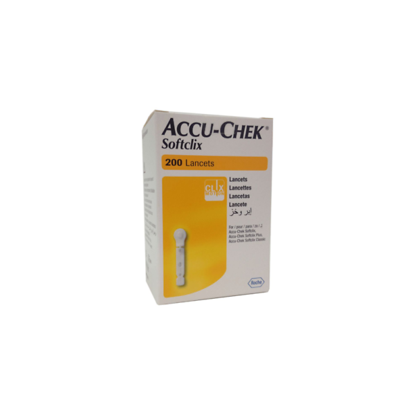 Lancettes - Surveillance de Glycémie -  Accu-Chek SOFTCLIX - 200 Lancettes