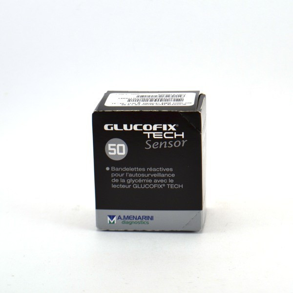 Glucofix Tech Sensor 50 Test Strips Diabete, Menarini