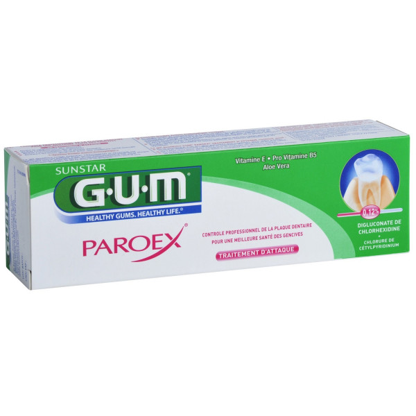 Gel Dentifrice Paroex - Traitement D'Attaque - G.U.M - 75 ml
