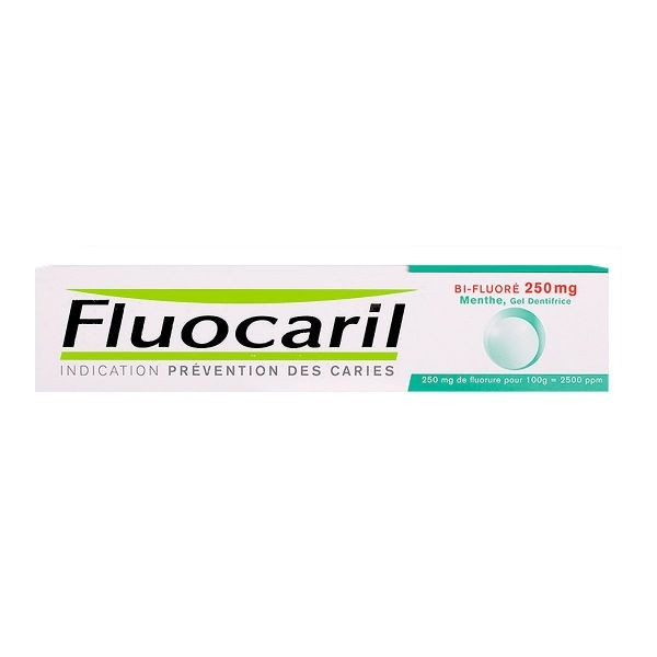 Gel Dentifrice Menthe Fluocaril Bi-Fluoré 250mg, 75 ml